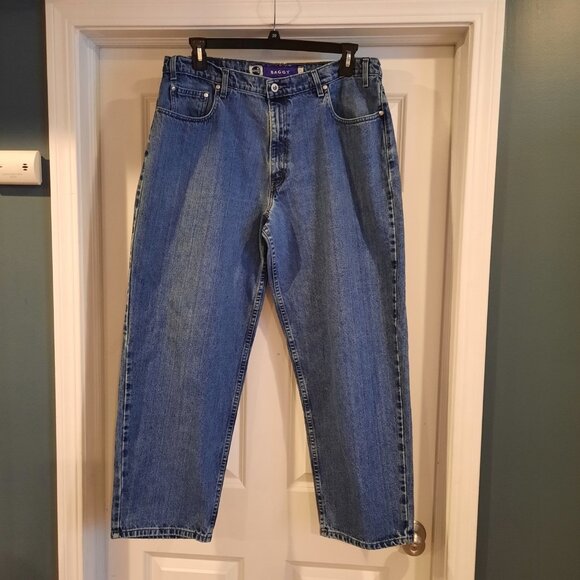 Vtg Levis Silvertab Jeans Mens 38x30 (Fits 36x30) Baggy Loose 90s Y2K Skater - Picture 1 of 16